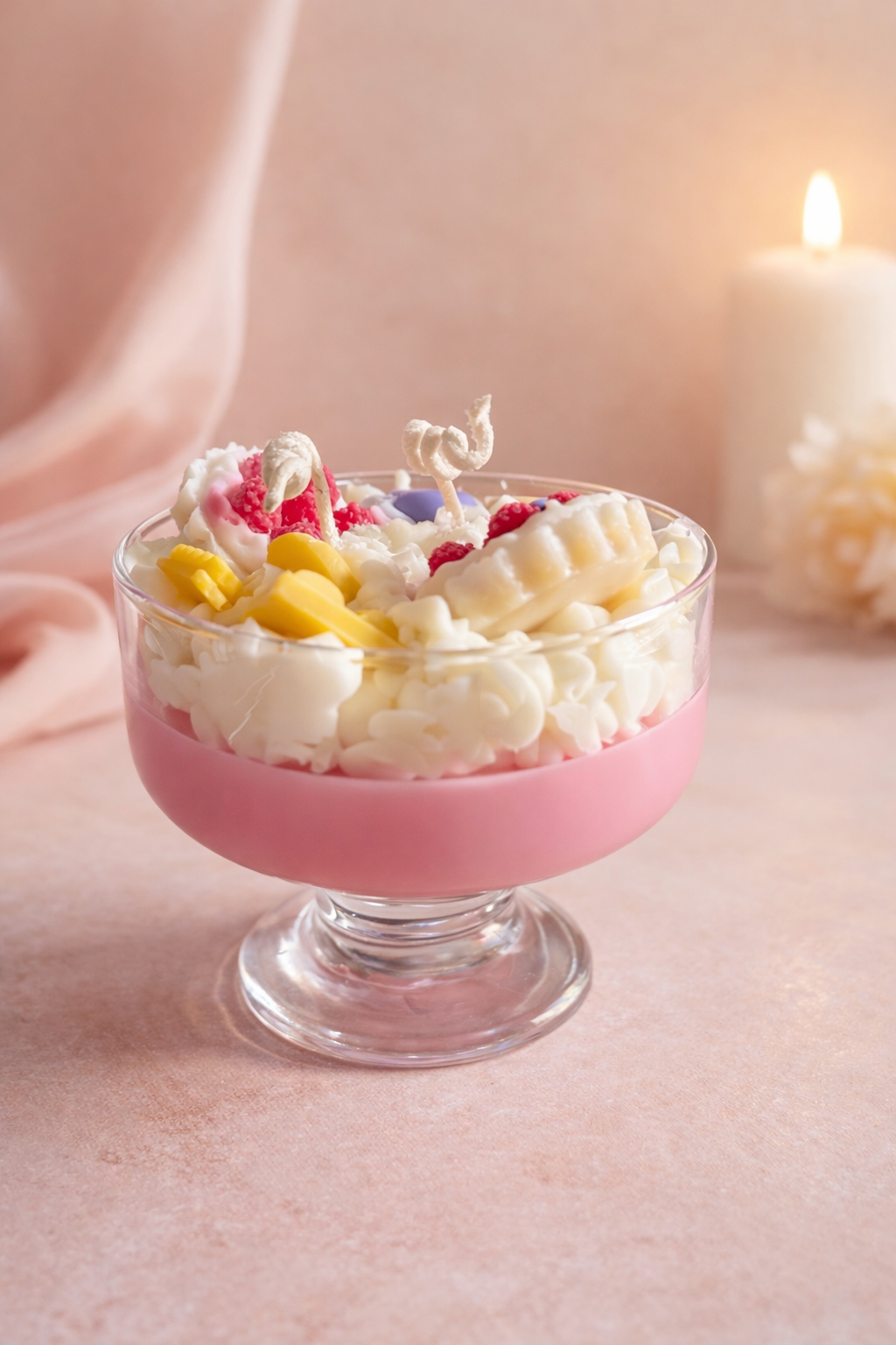 Κερί σόγιας με άρωμα Exotic Marmalade & Πούδρα